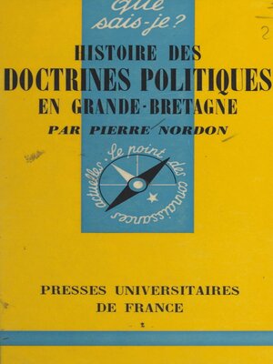 cover image of Histoire des doctrines politiques en Grande-Bretagne